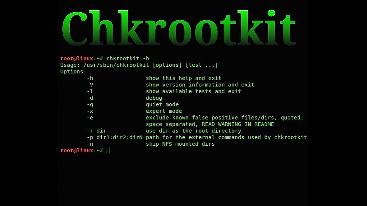 نصب chkrootkit بر روی اوبنتو